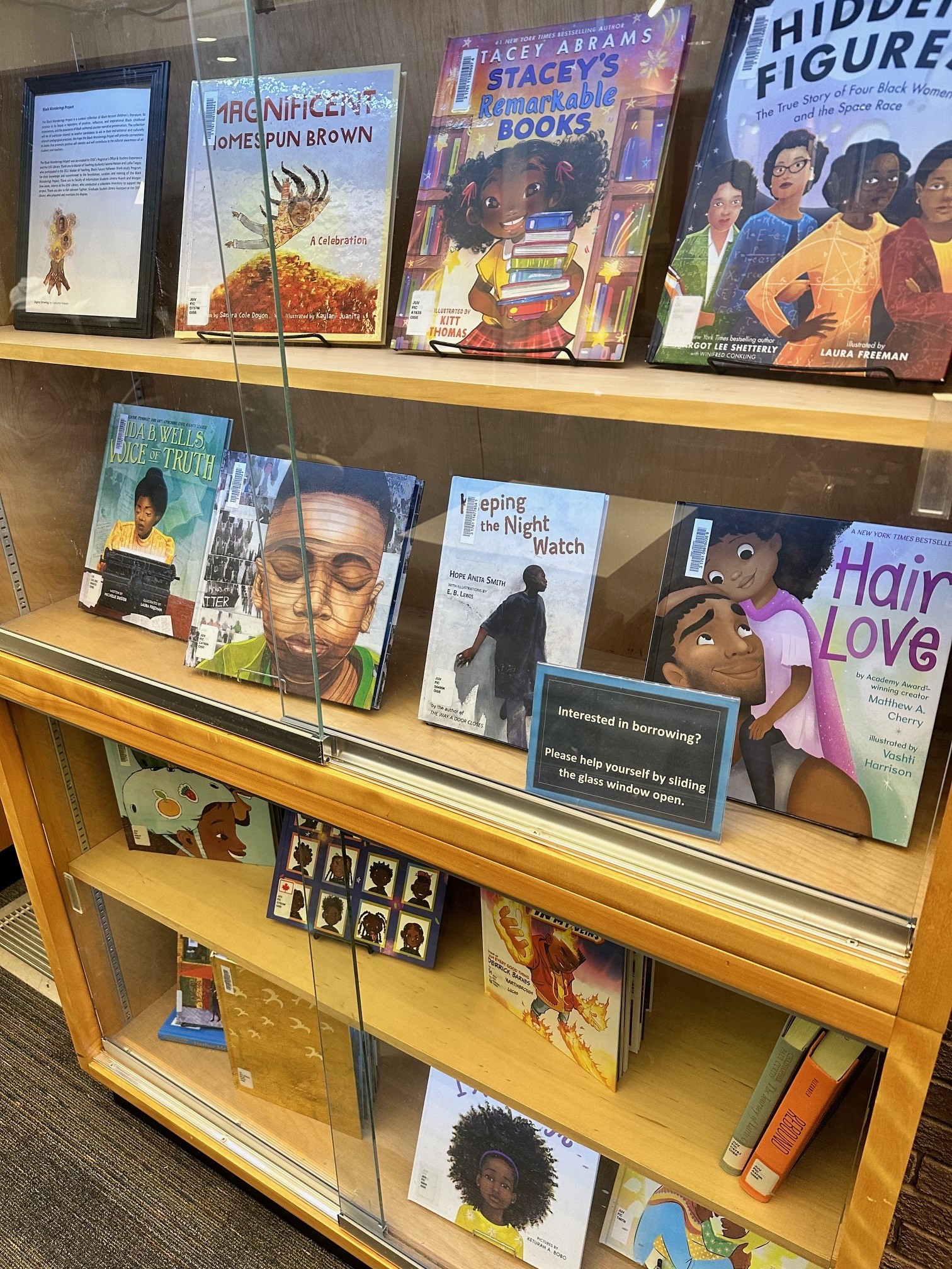 Photo of Black Wonderings Book display