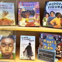 Photo of Black Wonderings book display