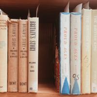 empty space between books