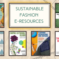 Sustainable Fashion E-Resources image including book covers from list below.