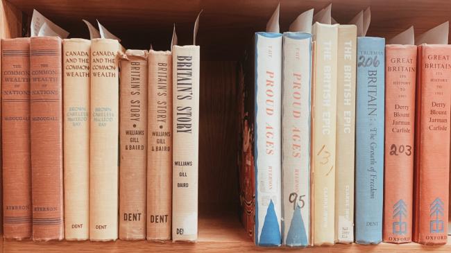 empty space between books